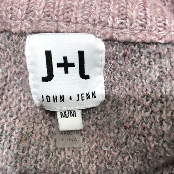 Revolve John + Jenn Sweater Size Medium Pastel Purple Leopard Crewneck Pullover - Picture 6 of 10
